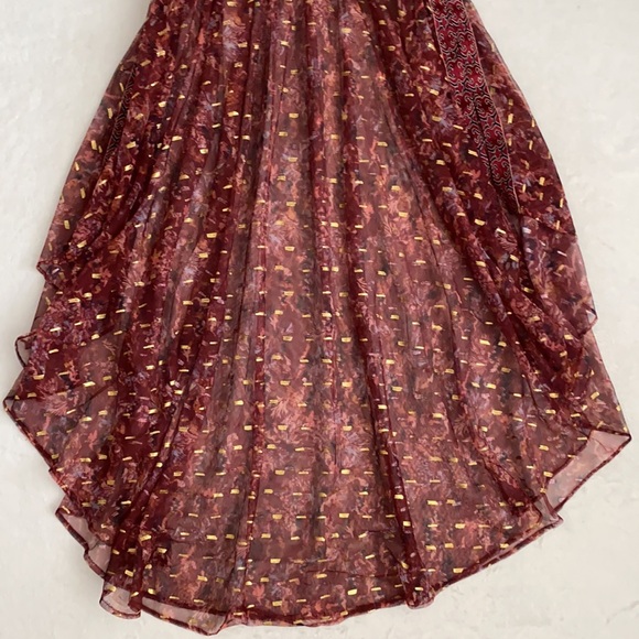 Free People | Ria Maxi Sleeveless Sheer Embroidered Boho Top Dress OB1192811 XS - Picture 6 of 16